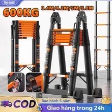 Thang Rút Nhôm Inox Chữ A Chữ I Nhập Khẩu Thang gấp gọn dễ mang Tải trọng tối đa 500KG