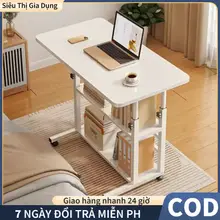 Bàn Học Tại Nhà, Bàn Làm Việc, Bàn Laptop Tăng Chỉnh Chiều Cao Hiện Đại Có Bánh Xe Xoay Thông Minh