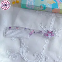 Balltest🎨Dễ Thương Sanrio Hoạt Hình Trong Suốt Lược Dày Răng Lược Di Động Trang Điểm Nổ Lược Sinh Viên Người Bạn Quà Tặn