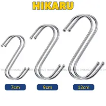 Móc Inox 304 Chữ S Nhiều Kích Cỡ Siêu Chắc Chắn Treo Đồ Đa Năng HIKARU DT260400301