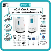 Bộ xả bồn cầu khối thay thế INAX American Standard TOTO Caesar viglacera chính hãng KARSA cao cấp