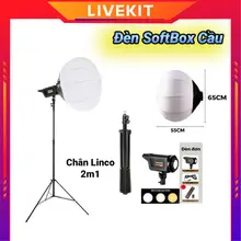 Bộ Đèn Softbox Cầu Bediro BD400SS – Đèn Livestream Trợ Sáng Quay Video, Makeup, Bán Hàng