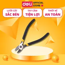 Kìm Cắt Dây Điện Đa Năng Deli Cao Cấp Chính Hãng Kích Thước 6" Lưỡi Thép Sắc Bén Tay Cầm Chống Trượt