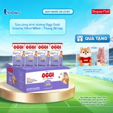 [THÙNG 24 HỘP] Sữa uống dinh dưỡng Oggi Gold Smartie phát triển trí não, hỗ trợ hấp thu - Hộp 110ml/180ml