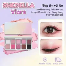 Shedella Bảng phấn mắt nhũ lấp lánh 10 màu  Dream  Dễ sử dụng, phù hợp nhiều phong cách trang điểm