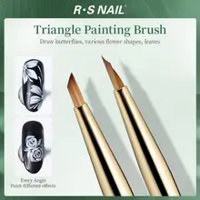 Bàn chải vẽ móng tay nghệ thuật, Bút vẽ móng tay góc, Bút thiết kế nghệ thuật móng tay, cầm hợp kim Acrylic, Bút chấm làm sạch lớp lót Bàn chải DIY Dụng cụ làm Quà tặng cho phụ nữ