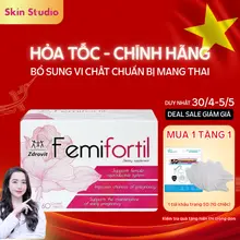 [HÀNG NHẬP KHẨU] Viên Uống FEMIFORTIL Bổ Trứng, chứa Axit Folic Chuẩn Bị & Tăng Khả Năng Mang Thai 60V hiếm muộn, IVF