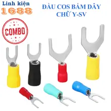 [GIÁ COMBO] (100 cái) Đầu cos chữ Y SV, đầu cos bấm dây điện tiện lợi
