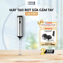 [Best] Máy Đánh Bọt Cafe Cầm Tay Kèm Giá Đỡ Lebenlang LBL4583, Sạc Điện, Công Suất 10W Bảo Hành 2 Năm