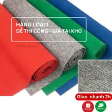 Thảm nỉ trải sàn phòng khách dạng cuộn thảm lót cửa trải văn phòng sự kiện 3mm trải sân khấu event hội nghị ED22