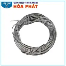 Dây cáp giàn phơi thông minh Hoà Phát Rèm Trung Tín inox 304 chống han gỉ, sờn đứt
