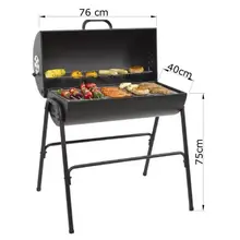 Bếp nướng than hoa Barrel bản nâng cấp bánh và 2 giàn phụ