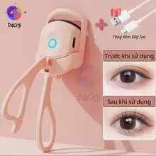 Máy uốn mi nhiệt cong tự nhiên, kẹp uốn mi điện giữ nếp cong dài lâu TẶNG DÂY SẠC - Dacigi