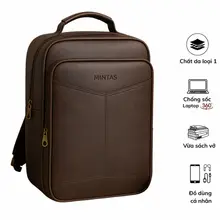 [Peinn] Balo da đựng laptop, ba lô công sở nhiều ngăn rộng rãi tiện dụng
