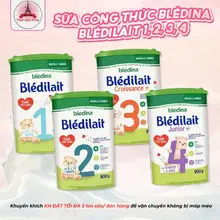 [Có Tem Phụ]Sữa Công Thức Pháp Bledilait Đủ Số Cho Bé Đến 3 Tuổi, Sữa Mát Đủ Chất Cần Thiết Hộp 900g