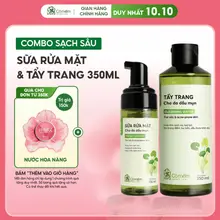 Bộ Chăm Sóc Da 2 Bước Nước Tẩy Trang Và Bọt Rửa Mặt Mọi Loại Da Cỏ Mềm