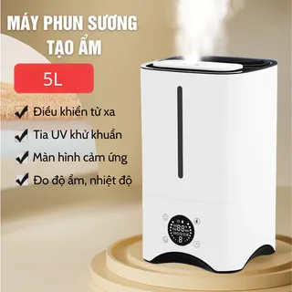 (BẢN NÂNG CẤP) Máy Phun Sương Tạo Ẩm Không Khí BEEMI/Xiaoi 5 lít Khuếch Tán Tinh dầu Công Suất 25W Có điều khiển từ xa