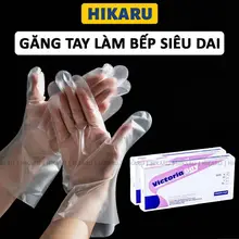 Găng Tay Làm Bếp Nilon Siêu Dai Victoria HIKARU Găng Tay Dùng 1 Lần Cao Cấp DT240303901