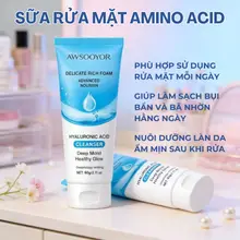 AWSOOYOR Sữa rửa mặt Amino Acid 60g làm sạch lớp bụi bẩn hằng ngày, hỗ trợ làm giảm dầu, thích hợp cho cả nam & nữ