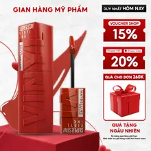 Son Bóng Bền Màu Nhẹ Môi Superstay Vinyl Ink Maybelline New York 4.2ml