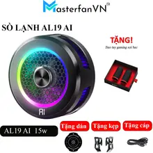 Quạt tản nhiệt điện thoại từ tính sò lạnh AL19 AI - Bản nâng cấp của AL02, AL11 Pro có hiển thị nhiệt độ