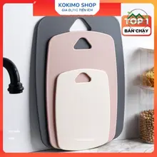 [Kháng khuẩn] Set 3 thớt nhựa Babee chống trơn nấm mốc 800g nhiều size tiện lợi