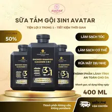Sữa Tắm Gội Nam 3 Trong 1 Avatar 400ml Hương Nước Hoa Cao Cấp, Làm Sạch Sâu, Lưu Hương Dài Lâu