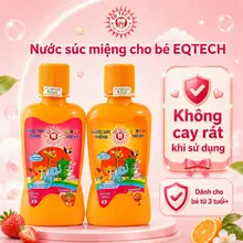 Nước súc miệng cho bé eqtech thành phần từ hữu cơ tự nhiên giúp ngừa sâu răng dung tích 250ml