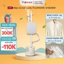 Bàn Ủi Hơi Nước Cây Cao Cấp FUJIHOME SI18DBW 1.6L, Bàn Là Hơi Kháng Khuẩn 3 Cấp Độ Chỉnh Độ Cao