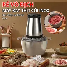 Máy xay thịt FOOD PROCESSOR HDA Cối Inox Đa Năng 4 lưỡi dao không gỉ