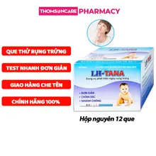 Que thử rụng trứng LH tana - Hộp 12 que canh trứng rụng phát hiện thụ thai sớm, test nhanh