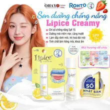 HÀNG CHÍNH HÃNG Son Chống nắng dưỡng môi không màu chuyển kem mịn LipIce Creamy 4.3g
