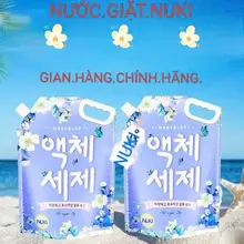 COMBO 2 TÚI 4KG.Nước Giặt Xả Nuki Blue – Công Nghệ Hàn Quốc, Hương Thảo Mộc, Thơm Lâu, An Toàn da tay...