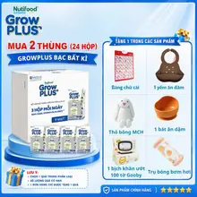 [Combo 2 thùng] Sữa Bột Pha Sẵn Nutifood Sweden Grow Plus Cao lớn vượt trội 110ml/180ml MECAHEO ( 24 hộp/thùng)