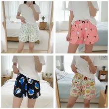 [Size 38kg-70kg] Quần đùi nữ mặc nhà thun lạnh họa tiết, lưng thun co giản, thoáng mát