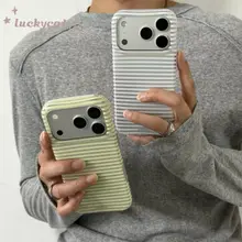 Ins Đơn Giản Sọc Ốp Lưng Điện Thoại iPhone 17 16 15 14 13 12 11 Pro Max X Xr Xs Max 7 8 Plus SE2020