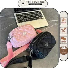 Túi xách nữ đeo chéo đeo vai chất da mềm dây đeo bản to có 3 ngăn để vừa tất cả cá dòng điện thoại.