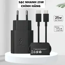 Bộ sạc nhanh 25W PD dành cho các dòng điện thoại Samsung/ Android (Củ 25w+Cáp Type-TypeC)