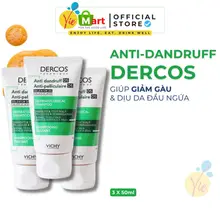 [TRAVELSIZE] Dầu Gội Vichy Dercos Anti Dandruff Giúp Sạch Gàu Cho Da Đầu Dầu, Ngứa