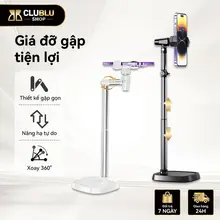 CLUBLU Giá đỡ điện thoại T10 livestream quay video review sản phẩm xem phim xoay 360 độ
