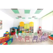 Combo 5 Ghế Bunny Duy Tân cao cấp, ghế nhựa đúc cho bé, ghế mầm non nhựa PP an toàn sức khỏe