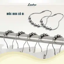 Móc Treo Rèm Cửa Vải, Màn Cửa Bằng Inox Có Bi LAVEMO Cao Cấp Tiện Lợi Dễ Sử Dụng MT03