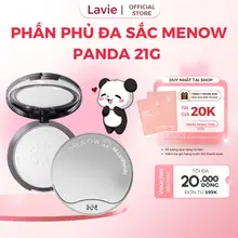 Phấn phủ nén MENOW Menglan Panda kiềm dầu, giữ tone vượt trội 21g
