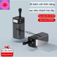 ID56 Box sạc dự phòng vỏ nhôm 20000mAh 22.5w type C có đèn LED  TVHK20 LK226 [không kèm pin]