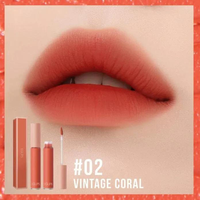 Màu son Eglips 02 Vintage Coral cam san hô