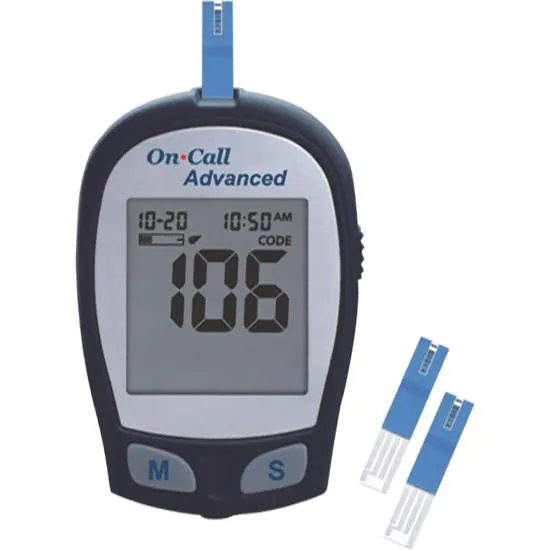 Máy đo đường huyết Oncall Advanced màu đen