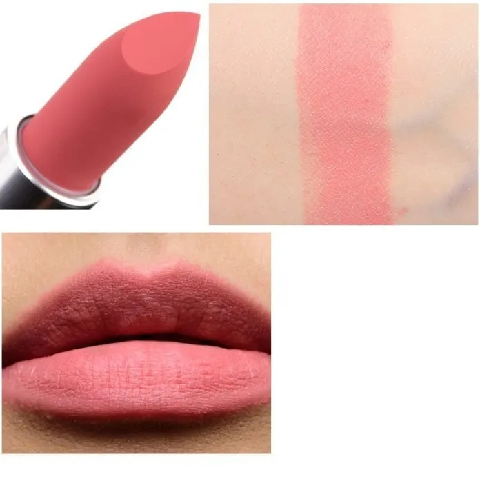 Son MAC Powder Kiss màu Scattered Petals hồng phấn