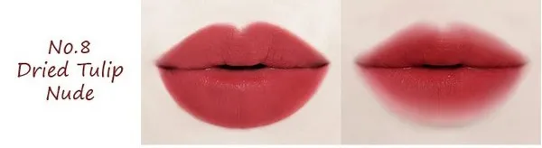Son Innisfree Vivid Cotton Ink màu 8 Dried Tulip Nude – đỏ đất thời thượng