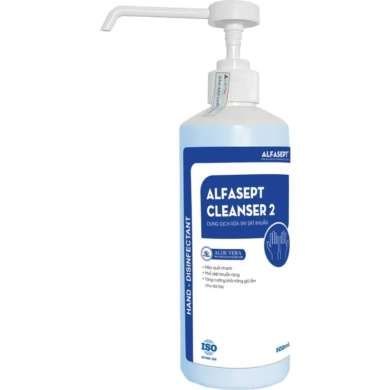 Chai xà phòng sát khuẩn Alfasept Cleanser 2