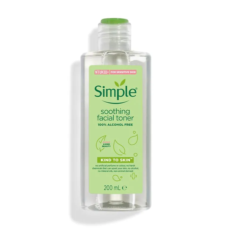 Nước Hoa Hồng không cồn Simple Kind To Skin Soothing Facial Toner